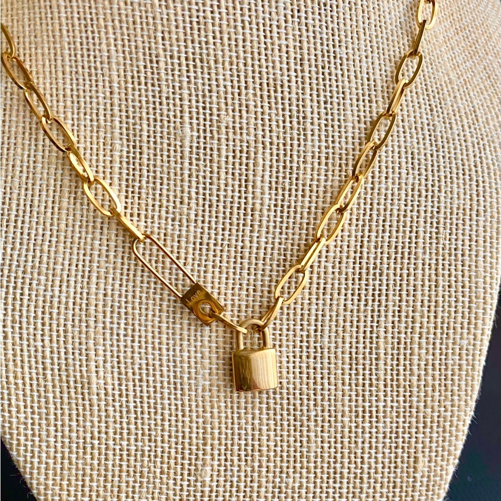 Inspired Love Padlock Necklace